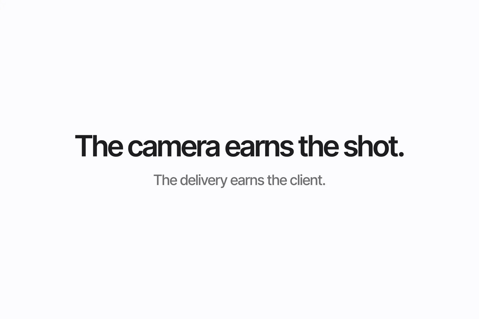 The camera earns the shot.