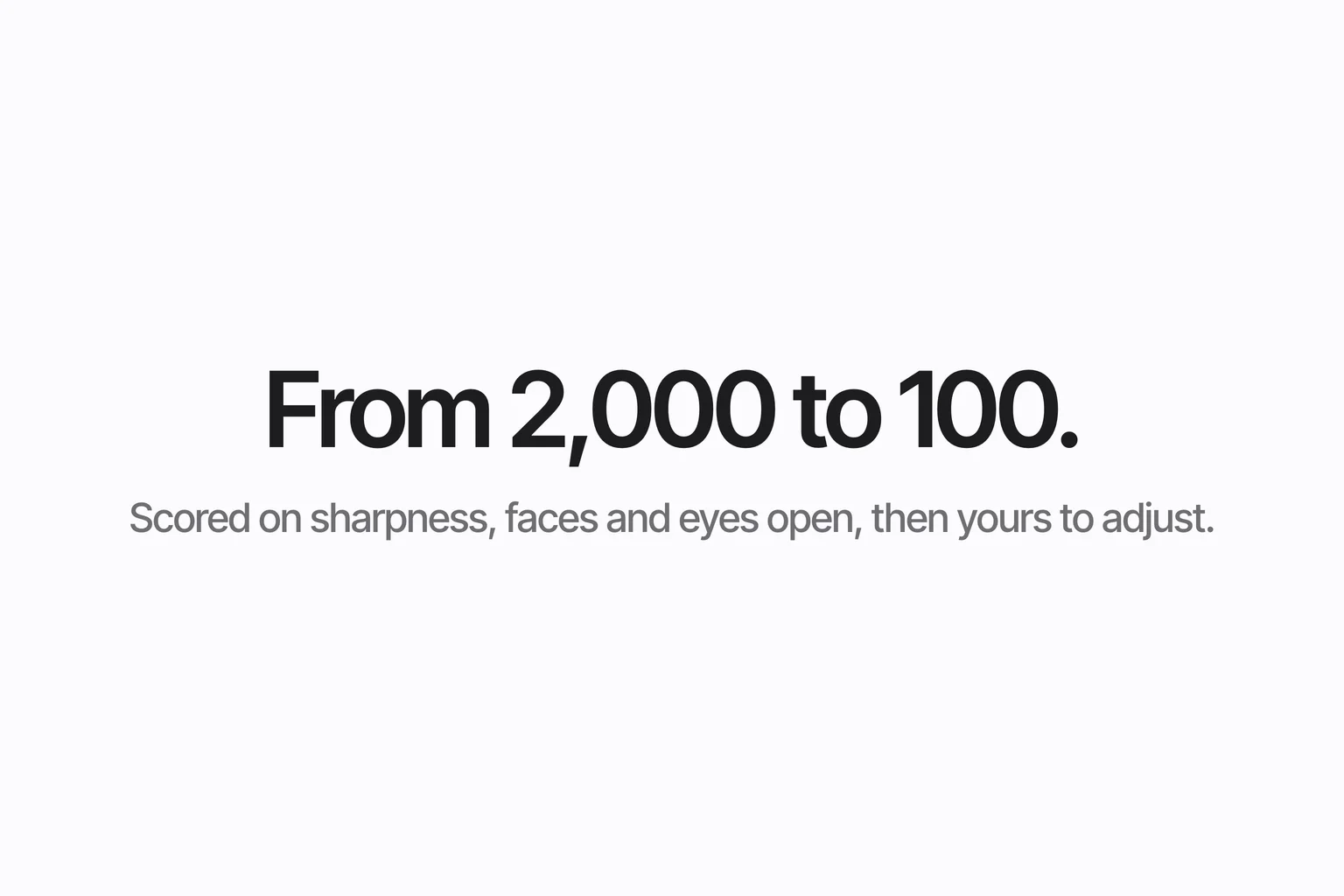 From 2,000 to 100.