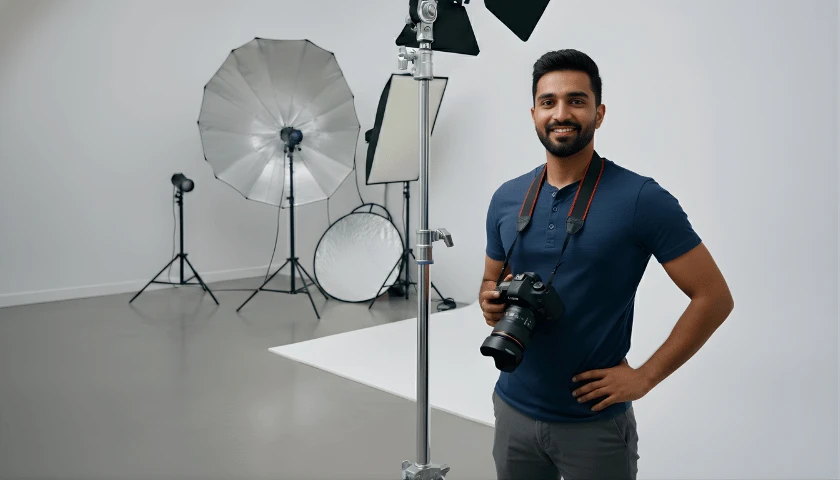 Wedding photographer at work